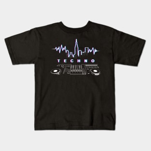 Techno Music New York Kids T-Shirt